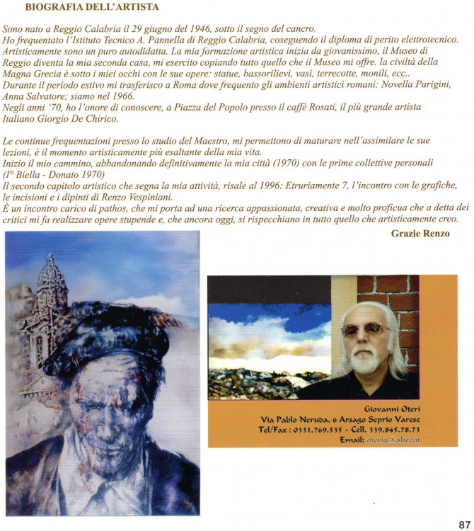  - Maestro D'Arte Giovanni Oteri